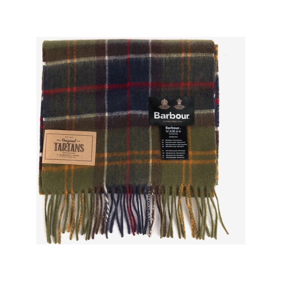 Barbour Wool Cashmere Scarf - Curtis & Dunne