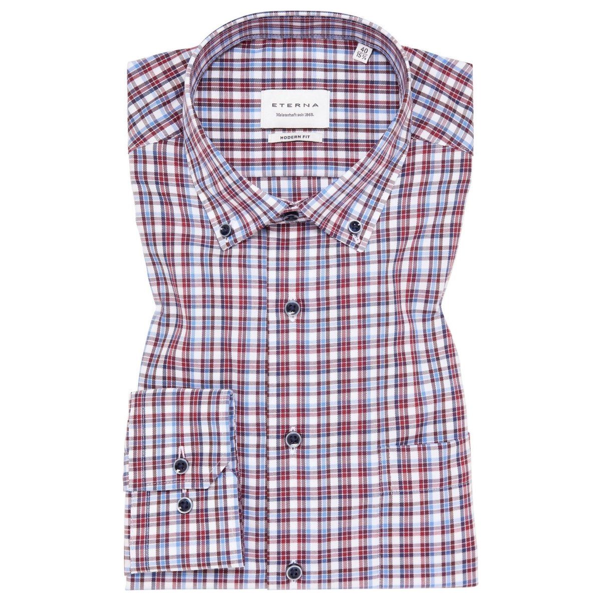 Eterna Modern Fit Check Shirt - Curtis & Dunne