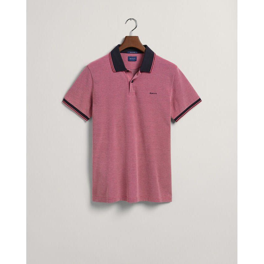 Gant 4 Colour Oxford Pique Polo - Curtis & Dunne