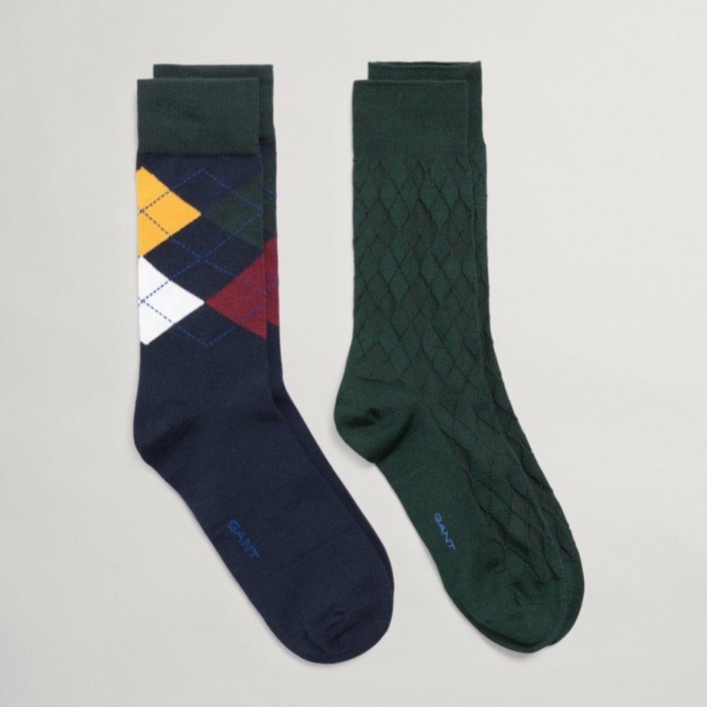 Gant Argyle Socks 2 Pack Gift Box - Curtis & Dunne