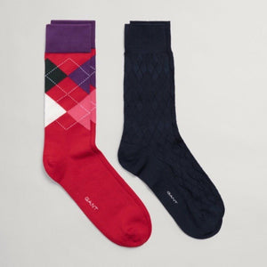 Gant Argyle Socks 2 Pack Gift Box - Curtis & Dunne