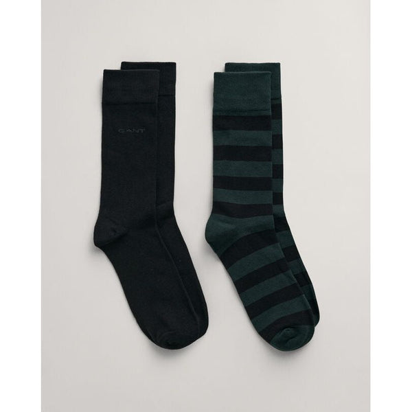 Gant Barstripe & Solid 2 Pack Socks - Curtis & Dunne