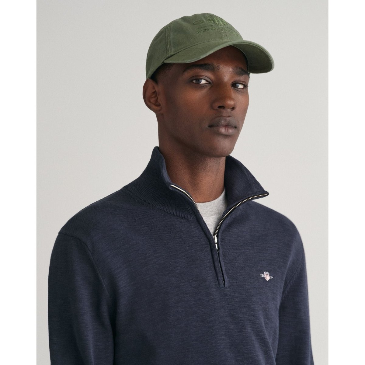 Gant Cotton Flamme Half Zip - Curtis & Dunne