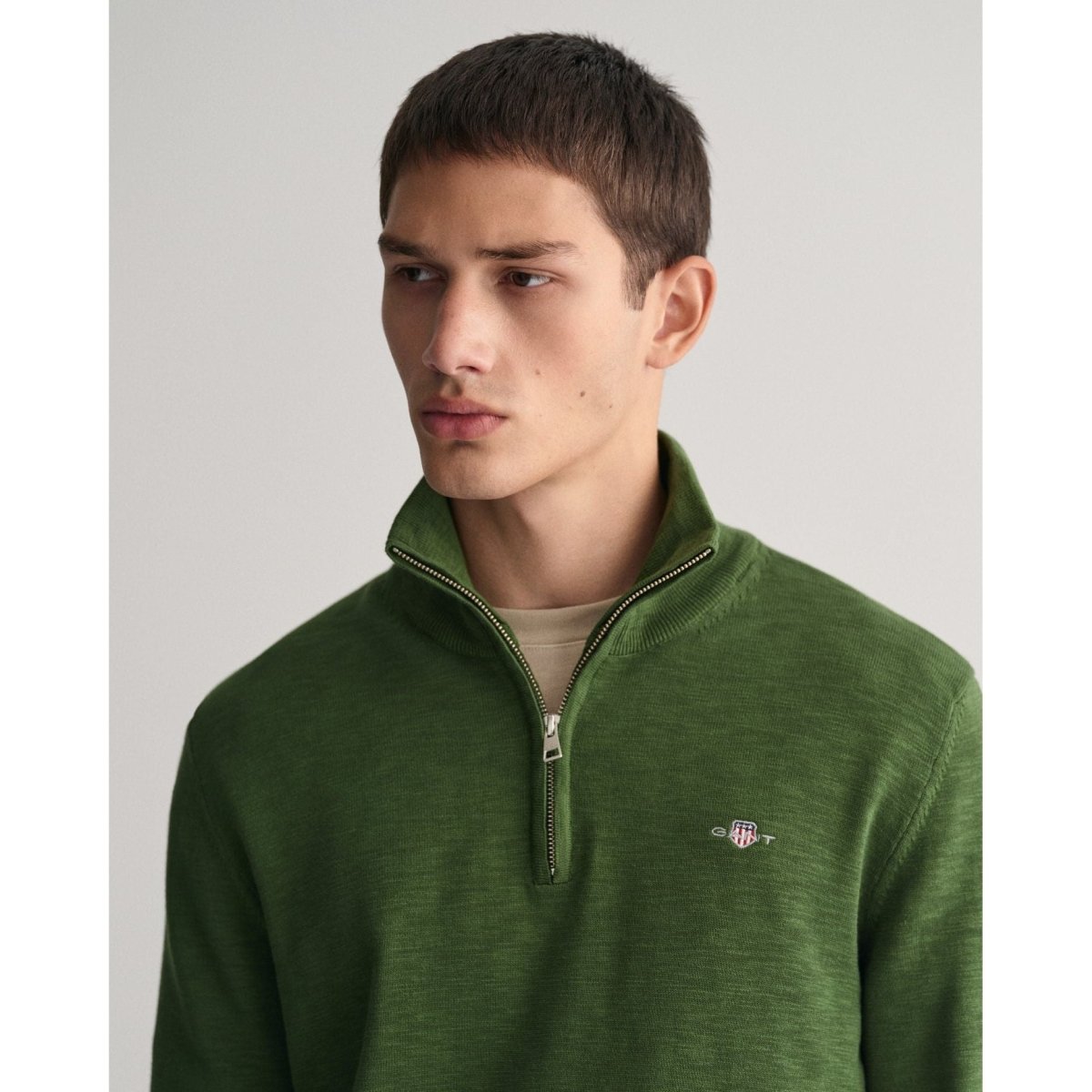 Gant Cotton Flamme Half Zip - Curtis & Dunne