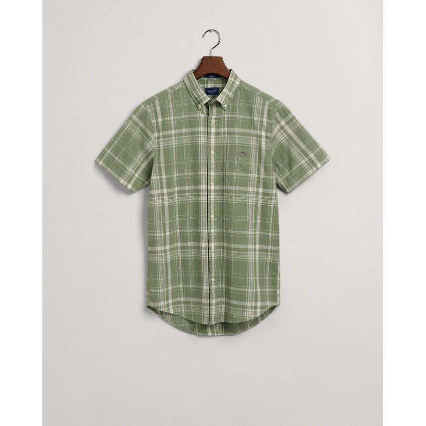 Gant Cotton Linen Check Shirt - Curtis & Dunne