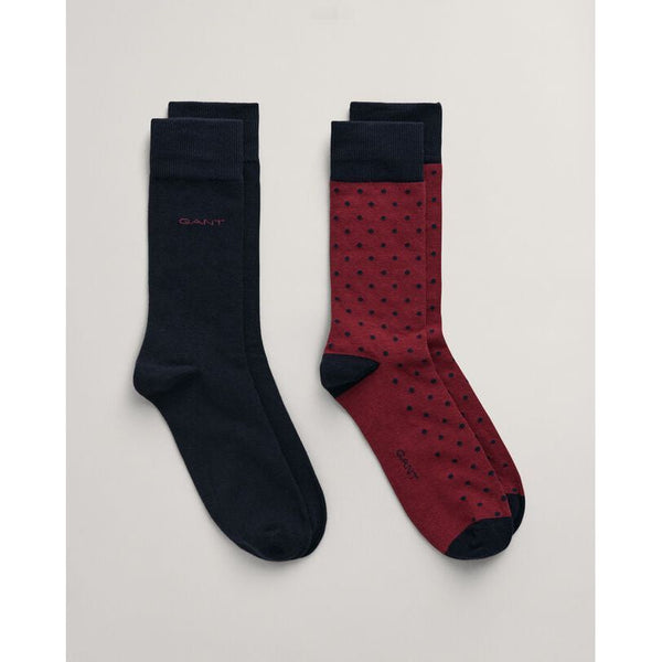 Gant Dots & Solid 2 Pack Socks - Curtis & Dunne