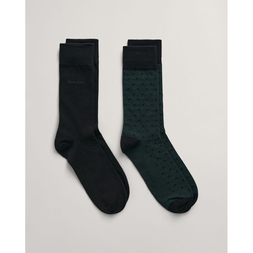 Gant Dots & Solid 2 Pack Socks - Curtis & Dunne