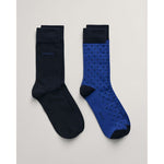 Gant Dots & Solid 2 Pack Socks - Curtis & Dunne