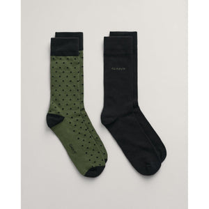 Gant Dots & Solid 2 Pack Socks - Curtis & Dunne