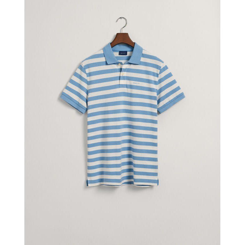 Gant Multi Stripe Pique Polo - Curtis & Dunne