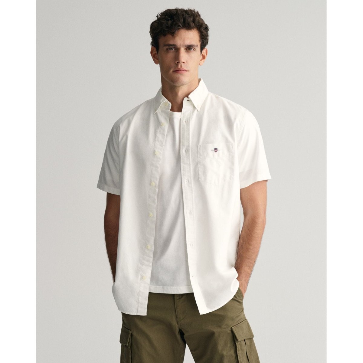 Gant Oxford Short Sleeve Shirt - Curtis & Dunne