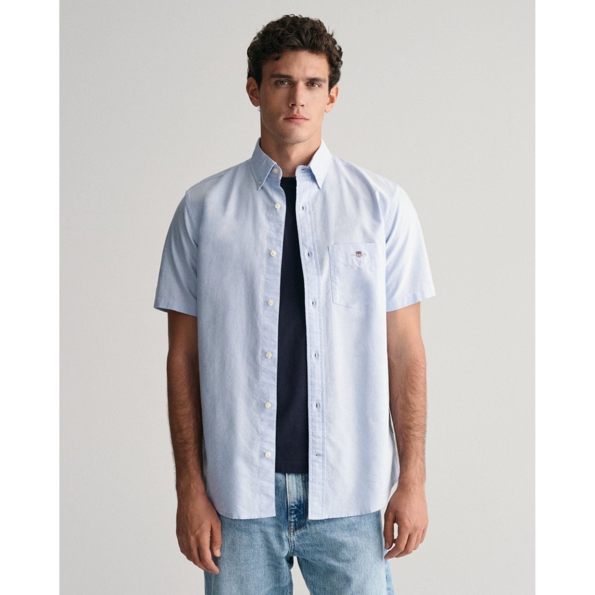 Gant Oxford Short Sleeve Shirt - Curtis & Dunne