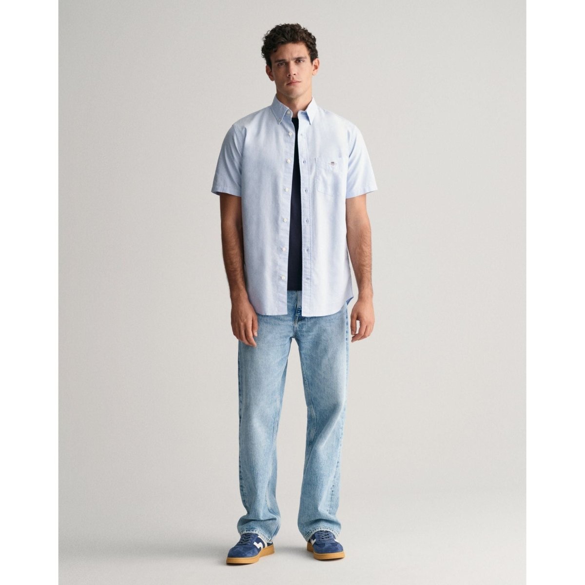 Gant Oxford Short Sleeve Shirt - Curtis & Dunne