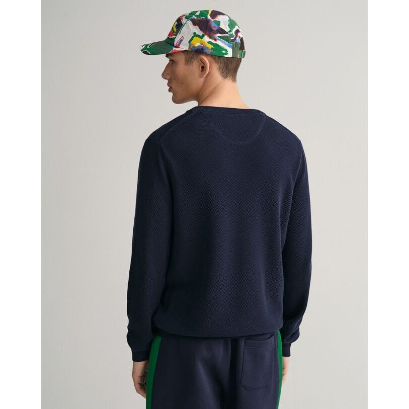 Gant Pique Crew Neck - Curtis & Dunne