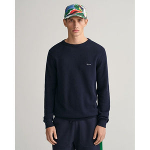 Gant Pique Crew Neck - Curtis & Dunne