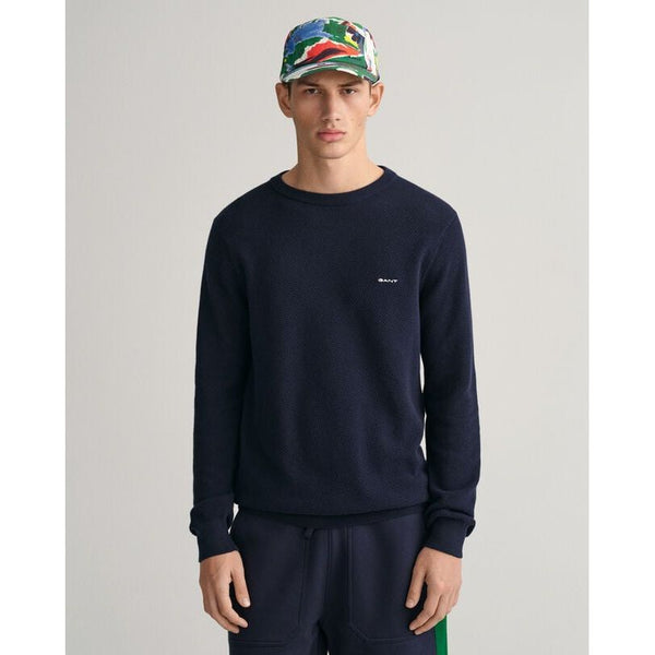 Gant Pique Crew Neck - Curtis & Dunne