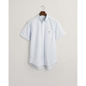 Gant Poplin Gingham Short Sleeve Shirt - Curtis & Dunne