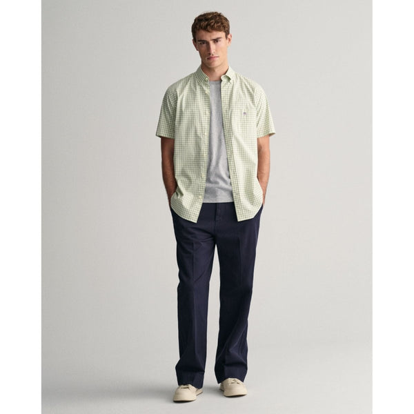 Gant Poplin Gingham Short Sleeve Shirt - Curtis & Dunne