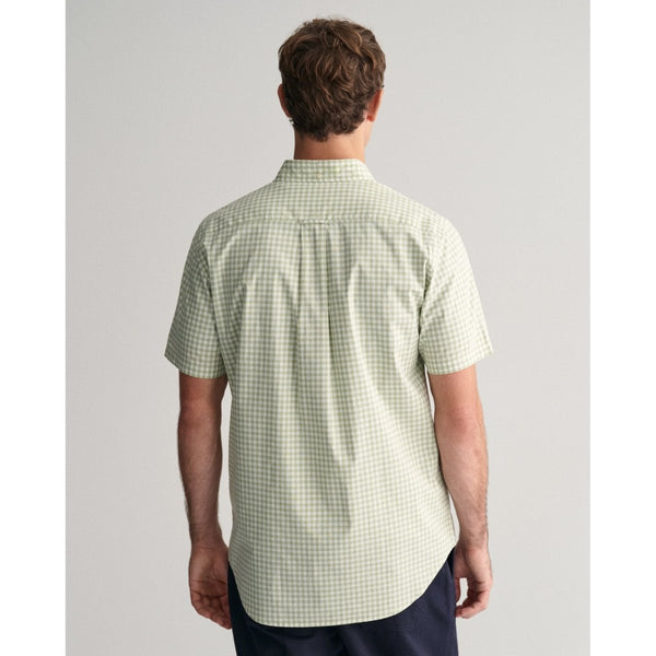 Gant Poplin Gingham Short Sleeve Shirt - Curtis & Dunne