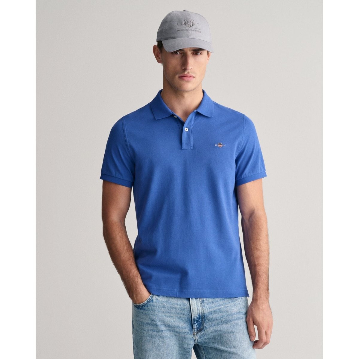 Gant Shield Pique Polo - Curtis & Dunne