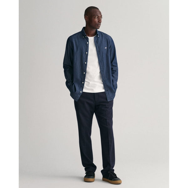 Gant Slim Indigo Shirt - Curtis & Dunne