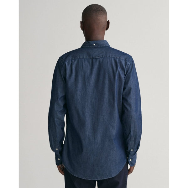 Gant Slim Indigo Shirt - Curtis & Dunne