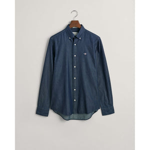 Gant Slim Indigo Shirt - Curtis & Dunne