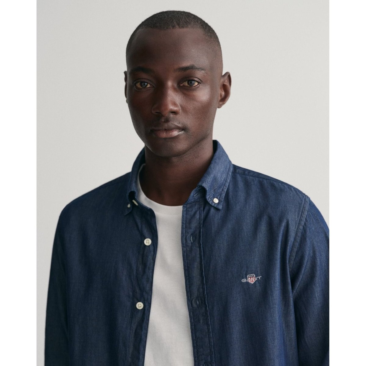 Gant Slim Indigo Shirt - Curtis & Dunne