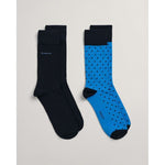 Gant Solid & Dot 2 Pack Socks - Curtis & Dunne