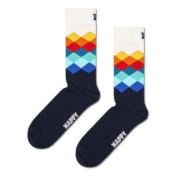 Happy Socks Faded Diamond Socks - Curtis & Dunne