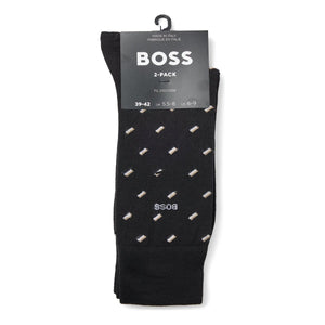 Hugo Boss 2 Pack Mini Pattern Socks - Curtis & Dunne