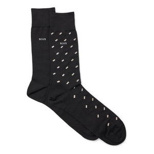 Hugo Boss 2 Pack Mini Pattern Socks - Curtis & Dunne