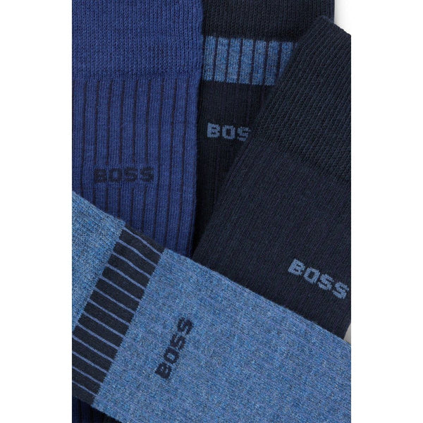 Hugo Boss 4 Pack Ribbed Socks Gift Set - Curtis & Dunne