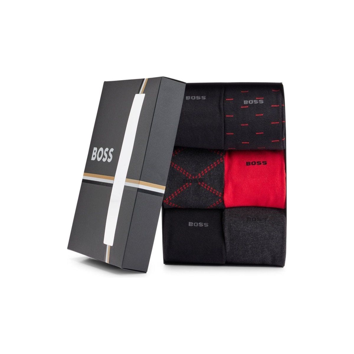 Hugo Boss 6 Pack Socks Gift Set - Curtis & Dunne