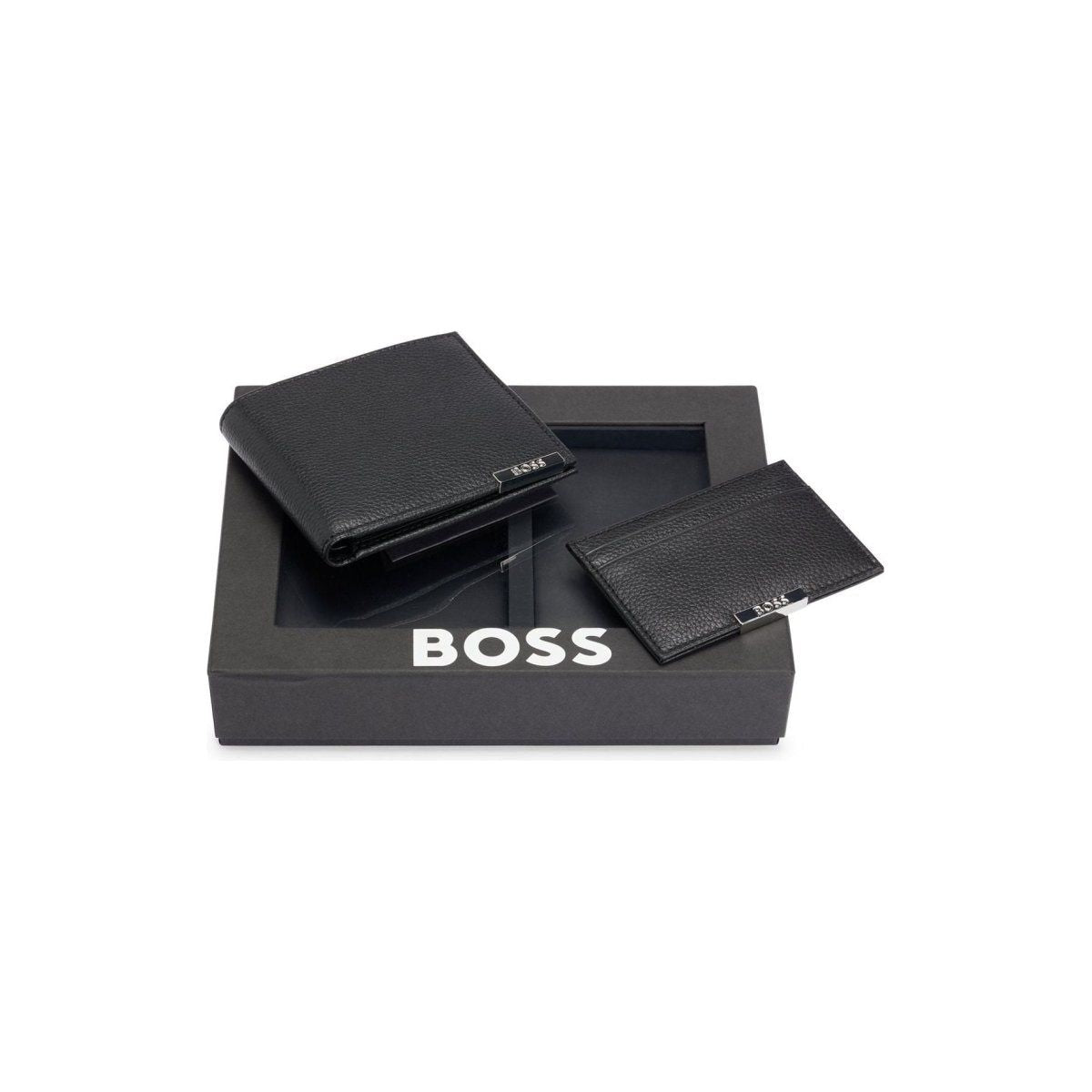 Hugo Boss Leather Wallet and Card Holder Gift Set - Curtis & Dunne