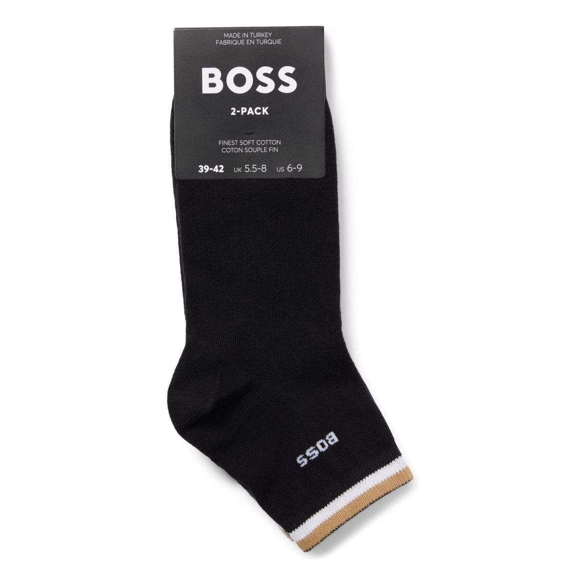 Hugo Boss Short Stripe 2 Pack Socks - Curtis & Dunne