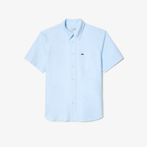 Lacoste Short Sleeved Oxford Shirt - Curtis & Dunne