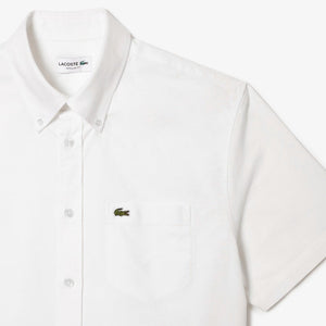 Lacoste Short Sleeved Oxford Shirt - Curtis & Dunne