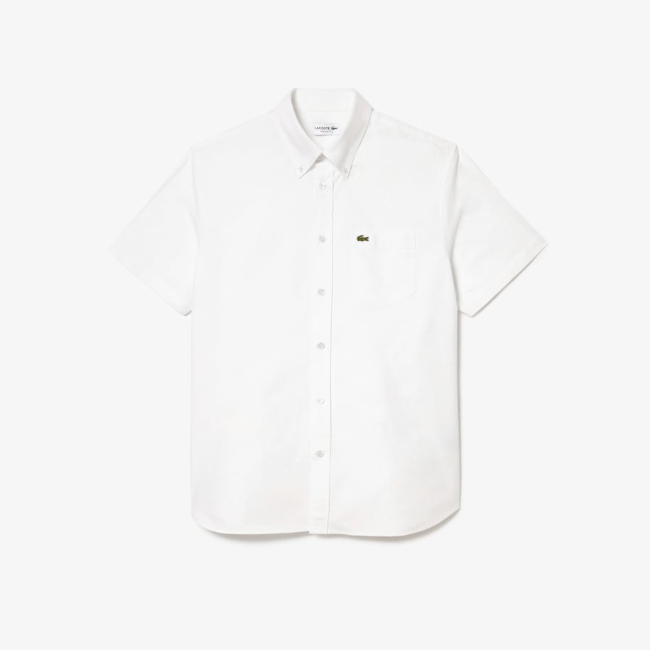 Lacoste Short Sleeved Oxford Shirt - Curtis & Dunne