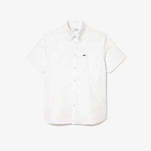 Lacoste Short Sleeved Oxford Shirt - Curtis & Dunne