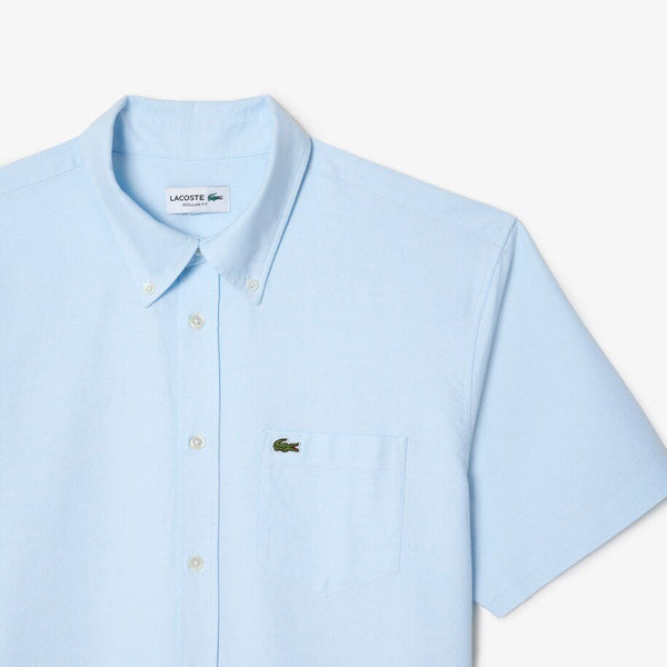 Lacoste Short Sleeved Oxford Shirt - Curtis & Dunne